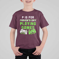 Video Game Controller Irish Gamer Boys St Patricks Day T Shirt For Kid
