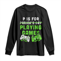 Video Game Controller Irish Gamer Boys St Patricks Day Long Sleeve Shirt