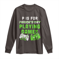 Video Game Controller Irish Gamer Boys St Patricks Day Long Sleeve Shirt