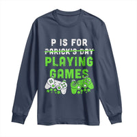 Video Game Controller Irish Gamer Boys St Patricks Day Long Sleeve Shirt