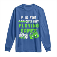 Video Game Controller Irish Gamer Boys St Patricks Day Long Sleeve Shirt