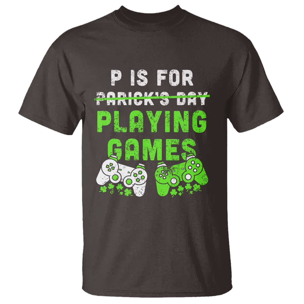 Video Game Controller Irish Gamer Boys St Patricks Day T Shirt