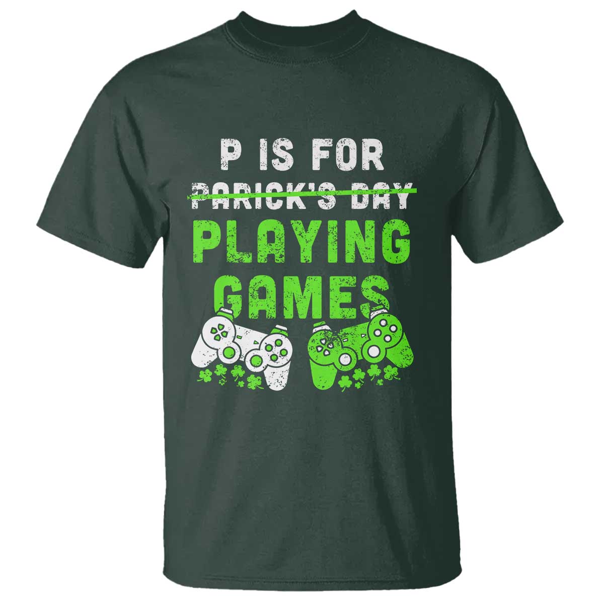 Video Game Controller Irish Gamer Boys St Patricks Day T Shirt