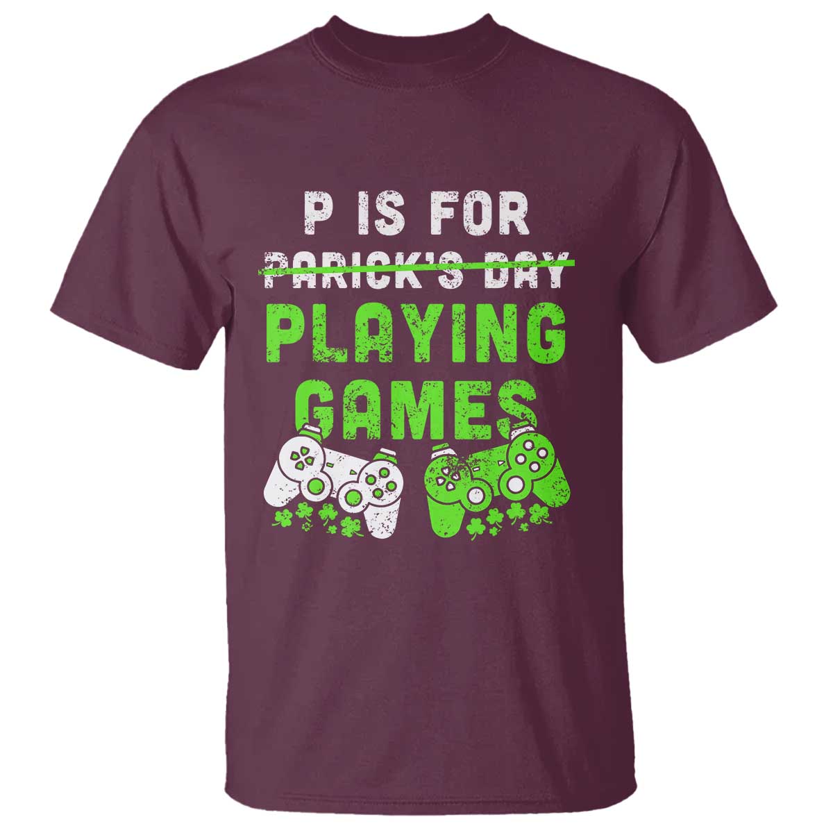 Video Game Controller Irish Gamer Boys St Patricks Day T Shirt