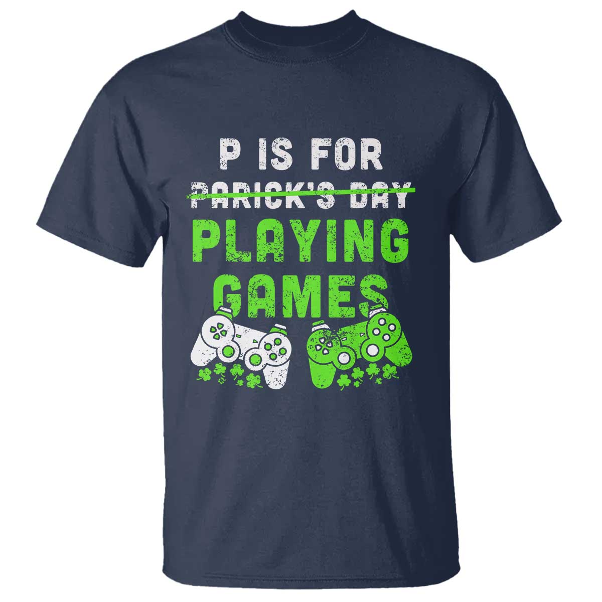 Video Game Controller Irish Gamer Boys St Patricks Day T Shirt