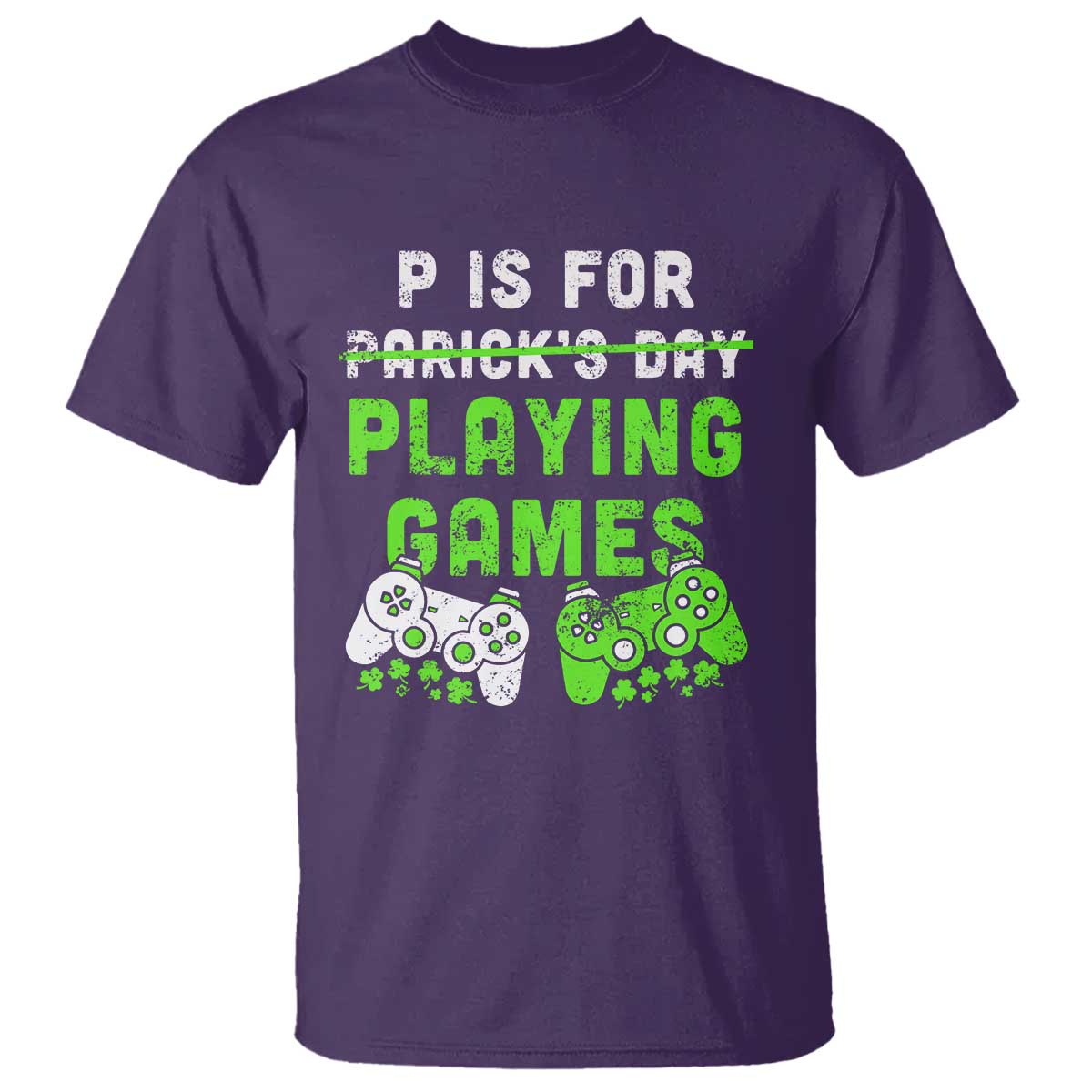 Video Game Controller Irish Gamer Boys St Patricks Day T Shirt