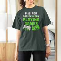Video Game Controller Irish Gamer Boys St Patricks Day T Shirt For Women