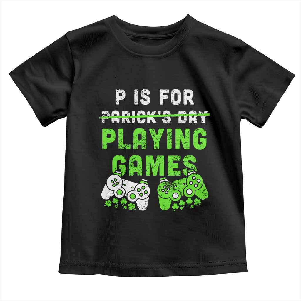 Video Game Controller Irish Gamer Boys St Patricks Day Toddler T Shirt