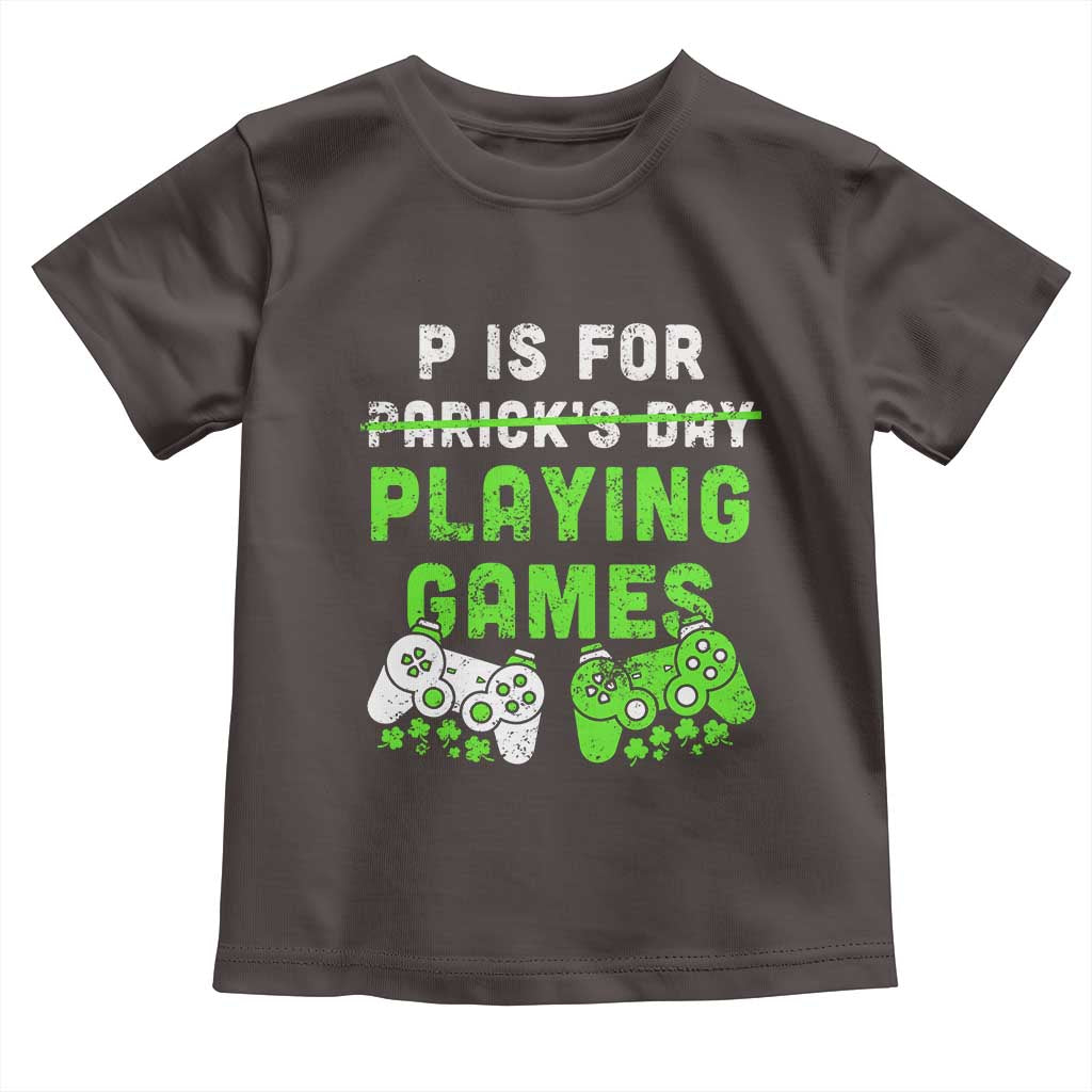Video Game Controller Irish Gamer Boys St Patricks Day Toddler T Shirt