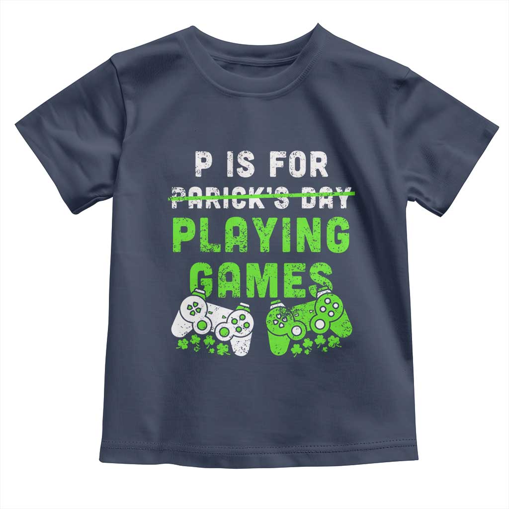 Video Game Controller Irish Gamer Boys St Patricks Day Toddler T Shirt