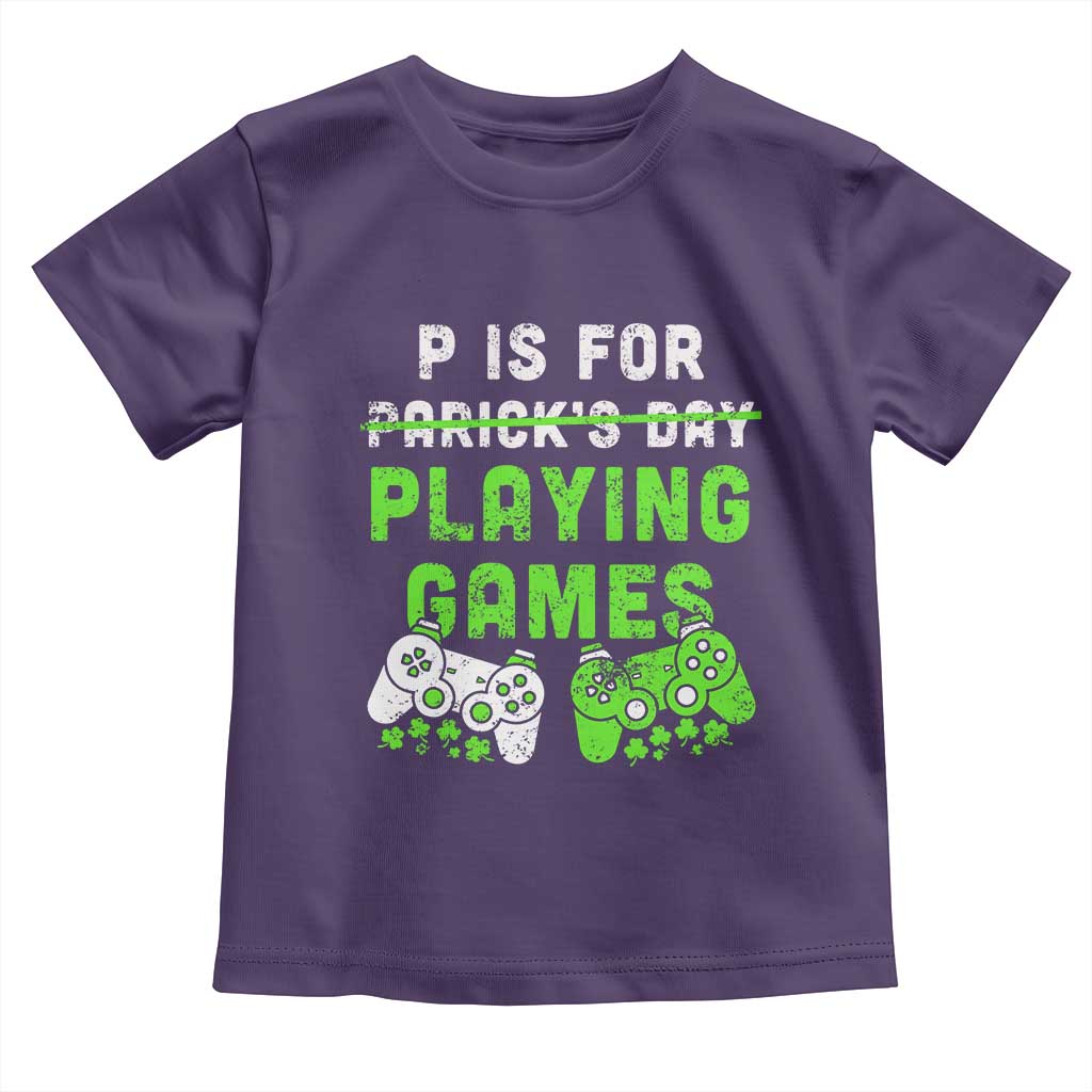 Video Game Controller Irish Gamer Boys St Patricks Day Toddler T Shirt
