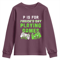 Video Game Controller Irish Gamer Boys St Patricks Day Youth Sweatshirt