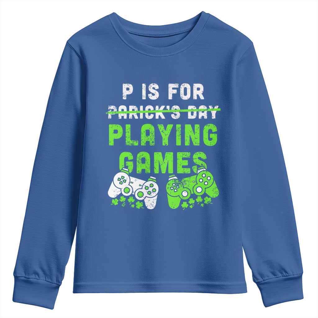 Video Game Controller Irish Gamer Boys St Patricks Day Youth Sweatshirt