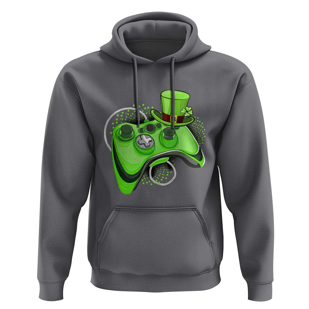 Irish Video Game Controller St Patrick Day Gamer Hoodie