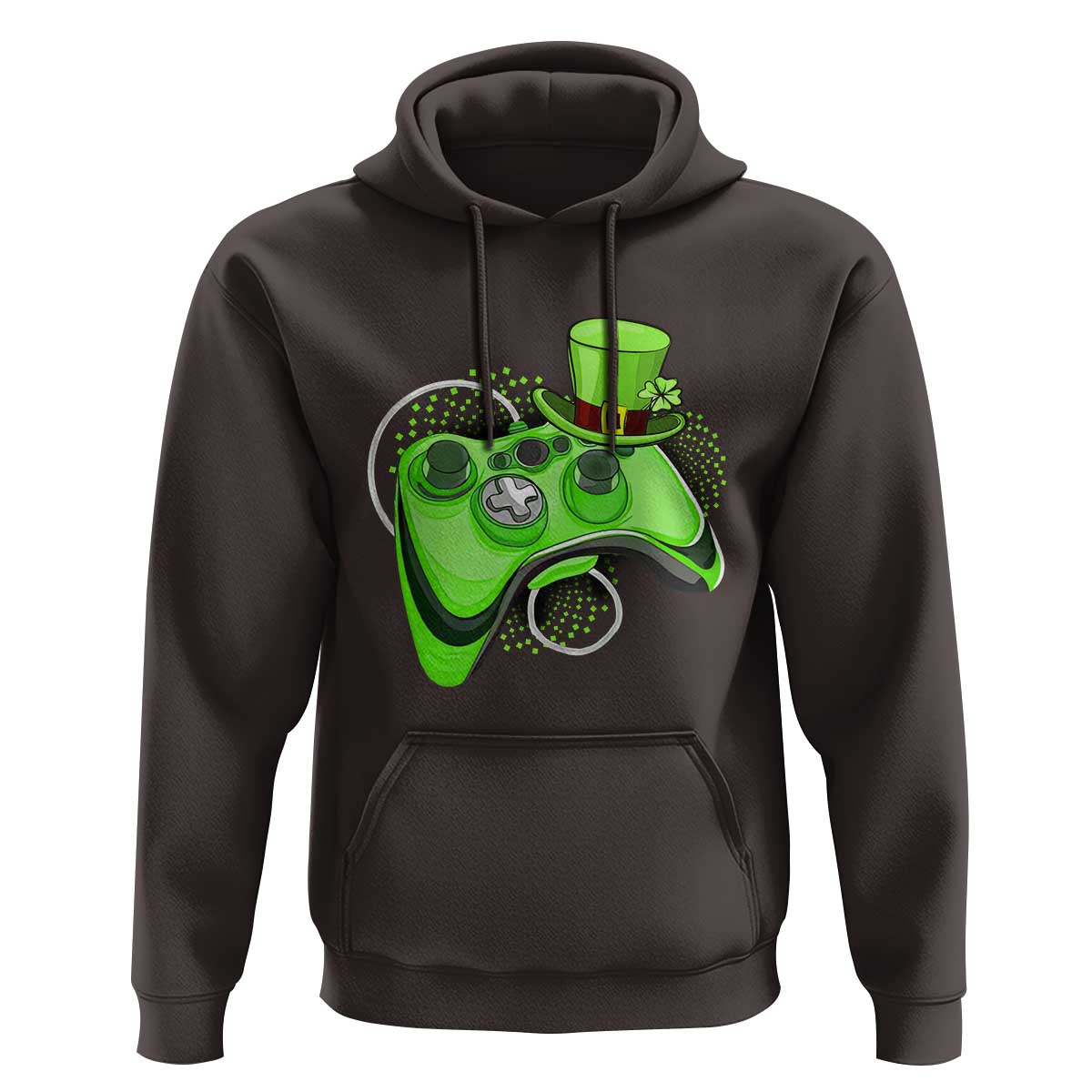 Irish Video Game Controller St Patrick Day Gamer Hoodie