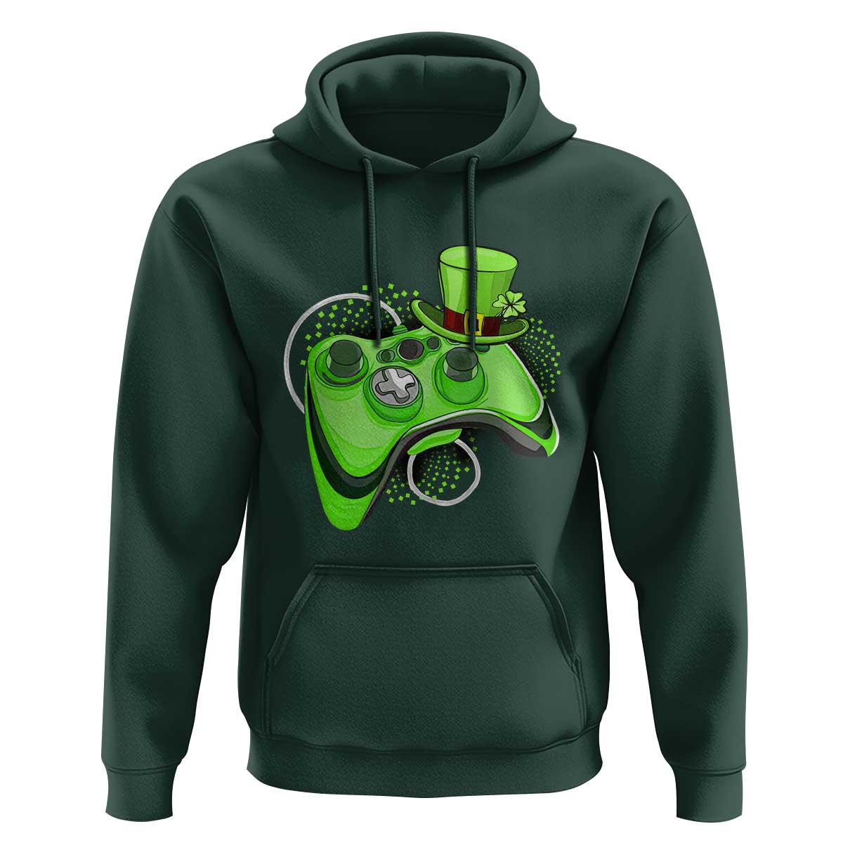 Irish Video Game Controller St Patrick Day Gamer Hoodie