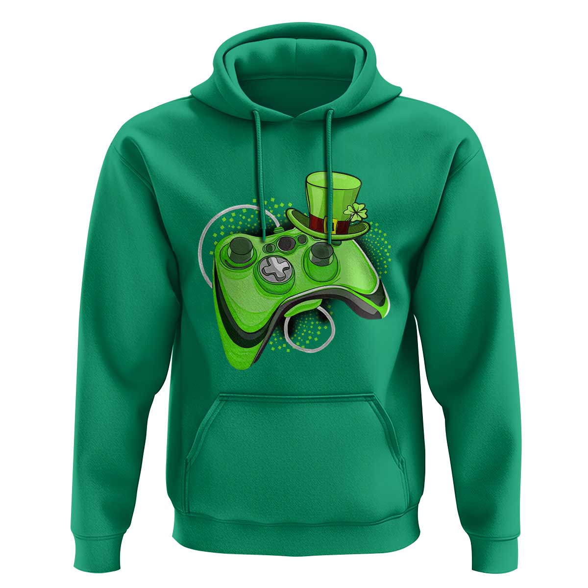 Irish Video Game Controller St Patrick Day Gamer Hoodie