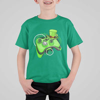 Irish Video Game Controller St Patrick Day Gamer T Shirt For Kid