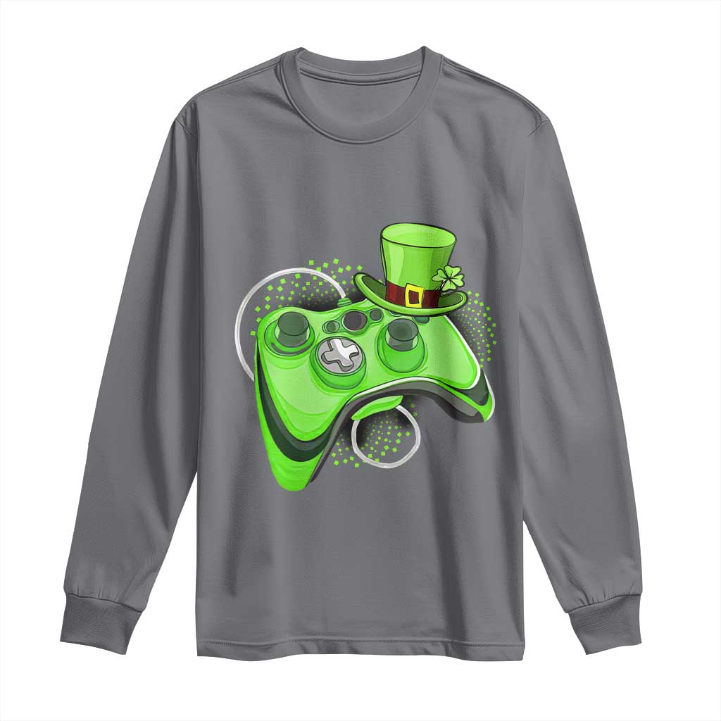 Irish Video Game Controller St Patrick Day Gamer Long Sleeve Shirt