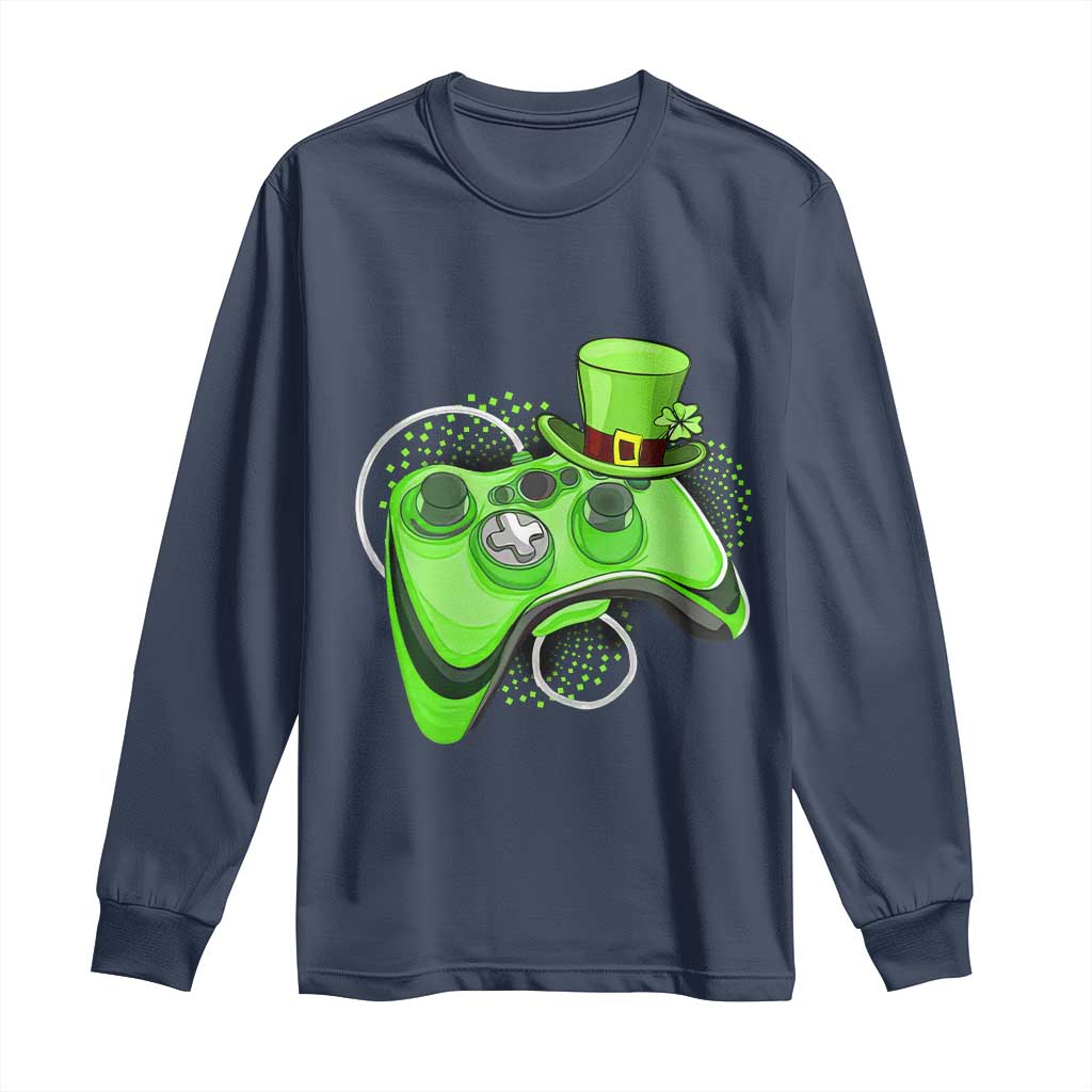 Irish Video Game Controller St Patrick Day Gamer Long Sleeve Shirt
