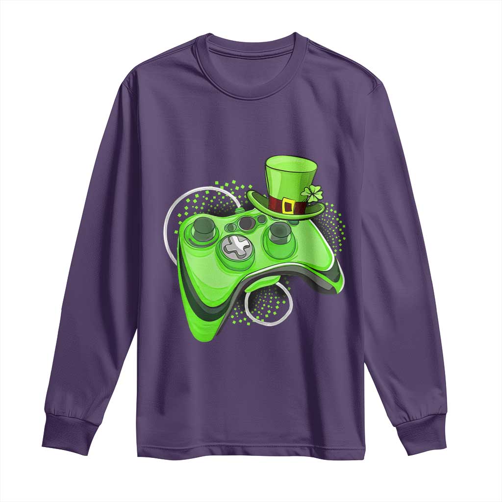 Irish Video Game Controller St Patrick Day Gamer Long Sleeve Shirt