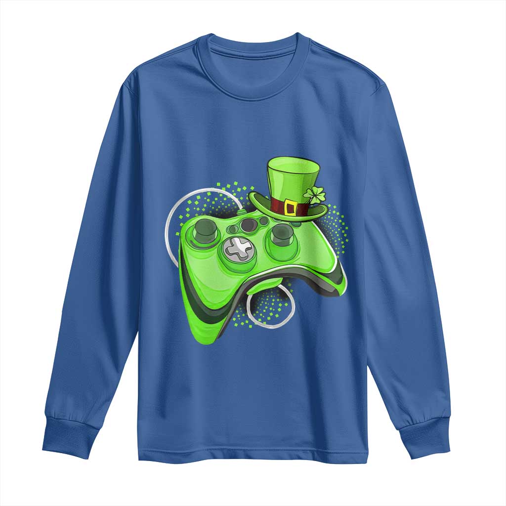 Irish Video Game Controller St Patrick Day Gamer Long Sleeve Shirt