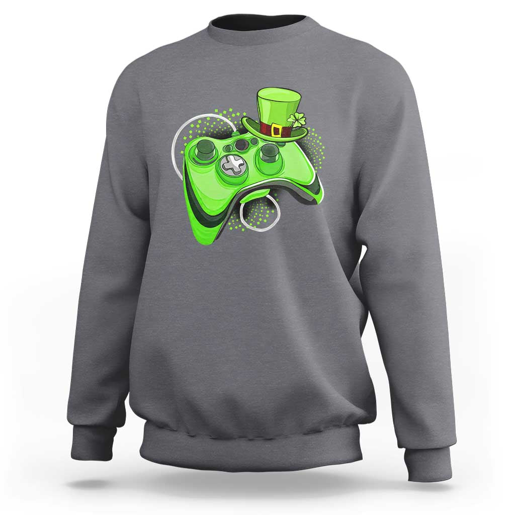 Irish Video Game Controller St Patrick Day Gamer Sweatshirt