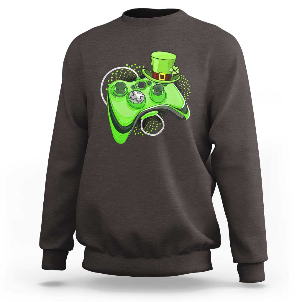 Irish Video Game Controller St Patrick Day Gamer Sweatshirt