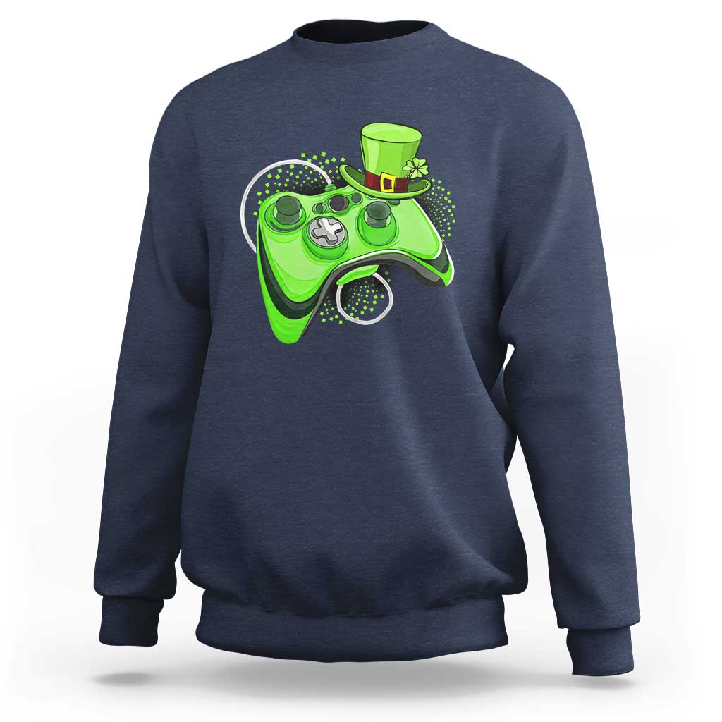 Irish Video Game Controller St Patrick Day Gamer Sweatshirt
