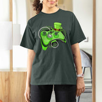 Irish Video Game Controller St Patrick Day Gamer T Shirt For Women