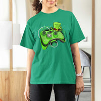 Irish Video Game Controller St Patrick Day Gamer T Shirt For Women