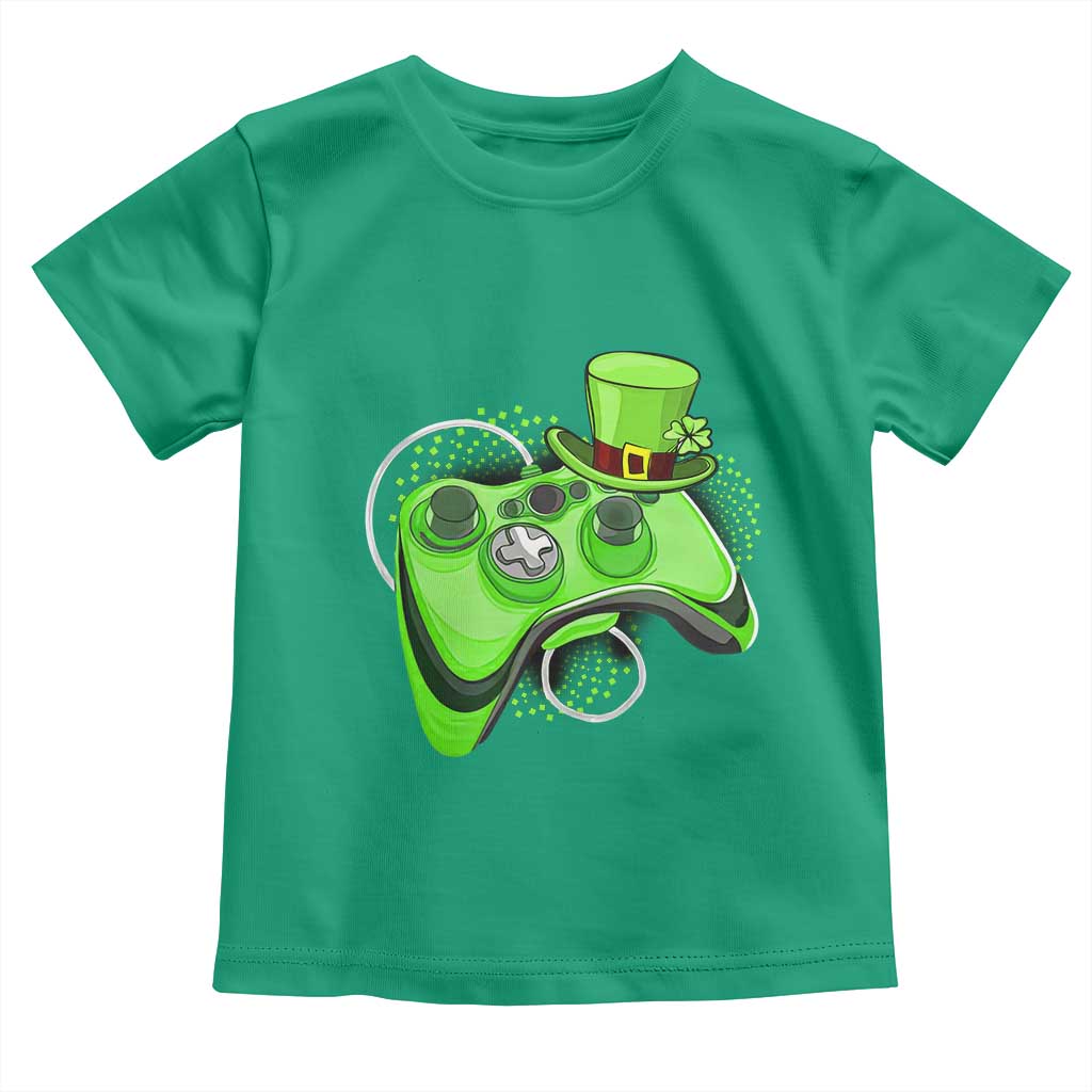 Irish Video Game Controller St Patrick Day Gamer Toddler T Shirt