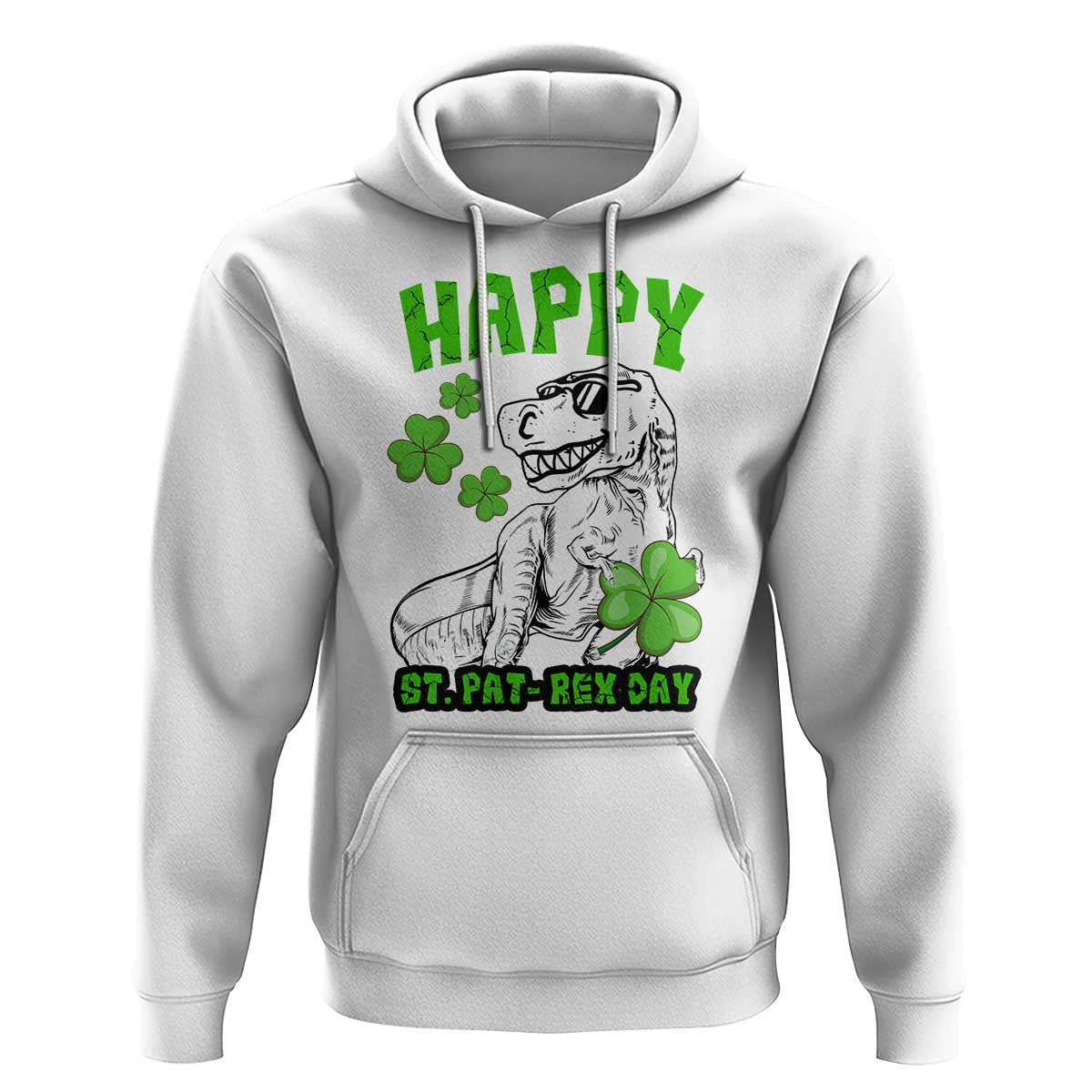 Dinosaur St Patricks Day Hoodie Irish Boy School Toddler