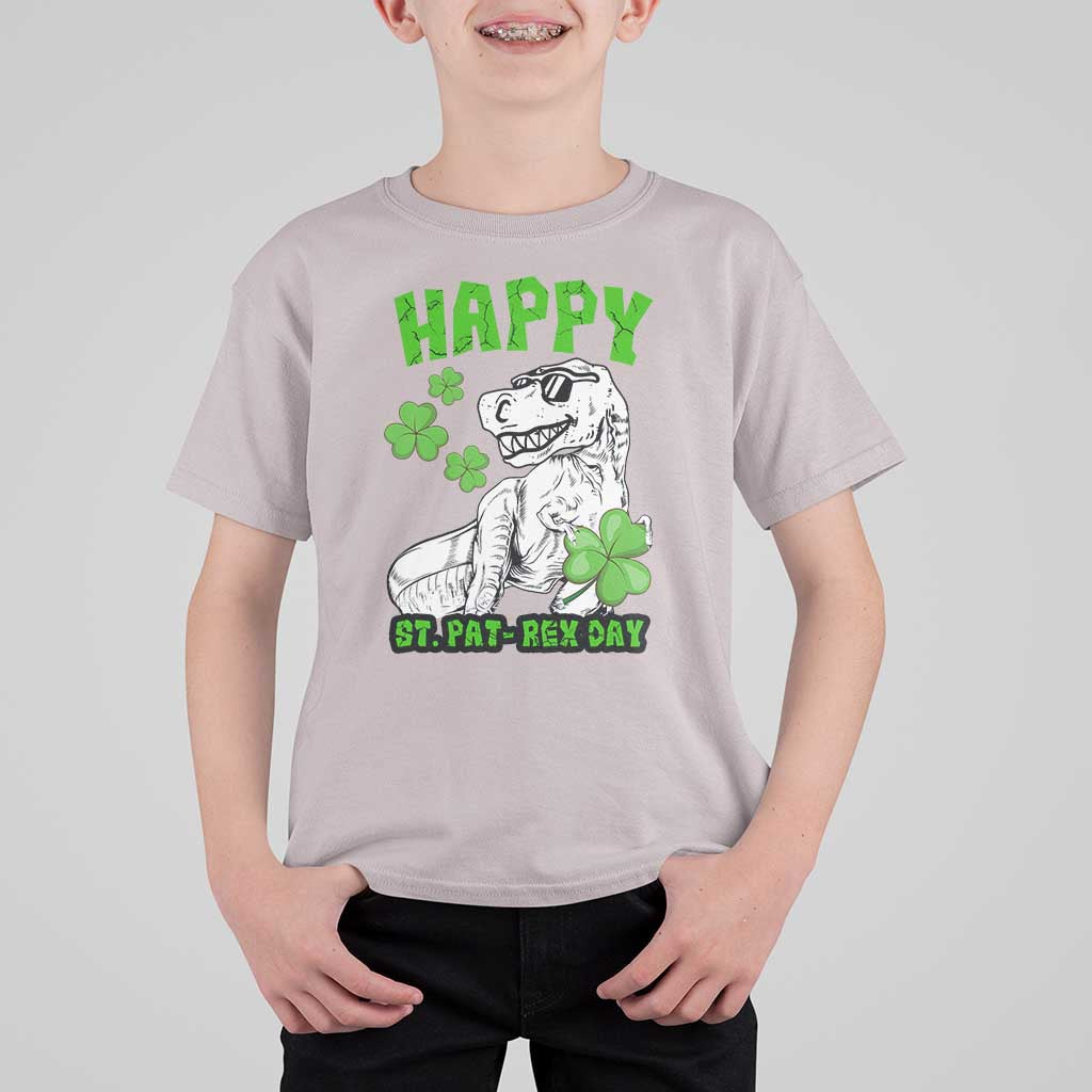 Dinosaur St Patricks Day T Shirt For Kid Irish Boy School Toddler