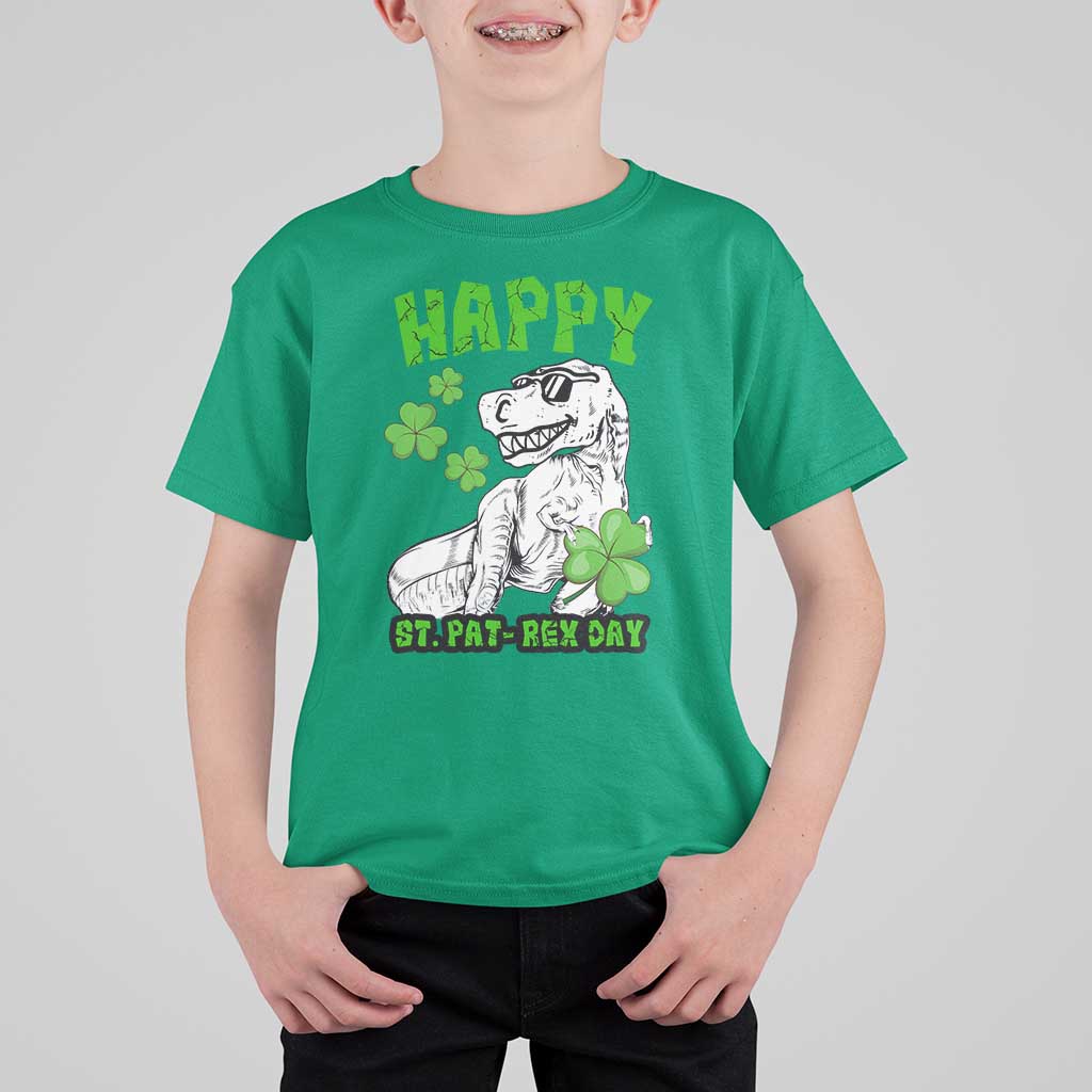Dinosaur St Patricks Day T Shirt For Kid Irish Boy School Toddler