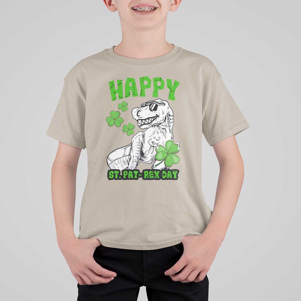 Dinosaur St Patricks Day T Shirt For Kid Irish Boy School Toddler