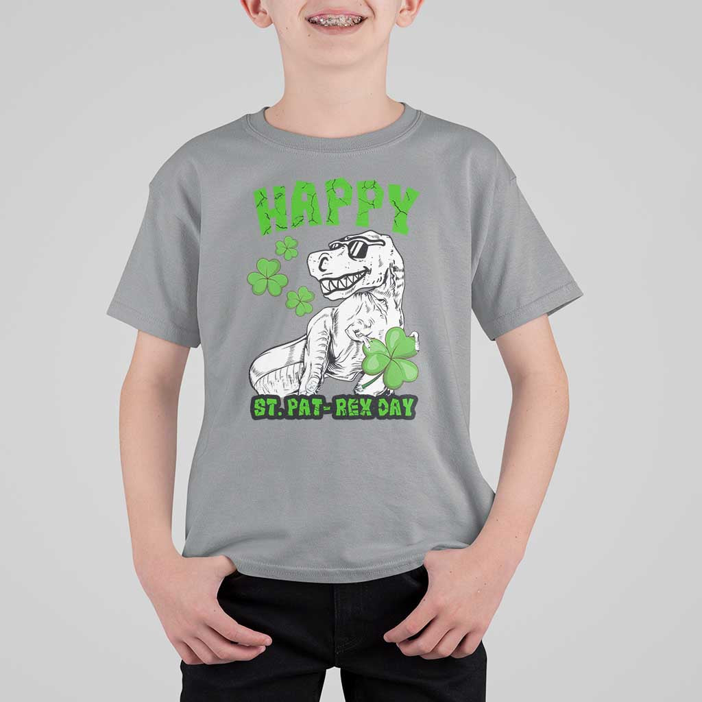 Dinosaur St Patricks Day T Shirt For Kid Irish Boy School Toddler