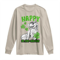Dinosaur St Patricks Day Long Sleeve Shirt Irish Boy School Toddler