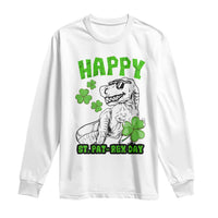 Dinosaur St Patricks Day Long Sleeve Shirt Irish Boy School Toddler