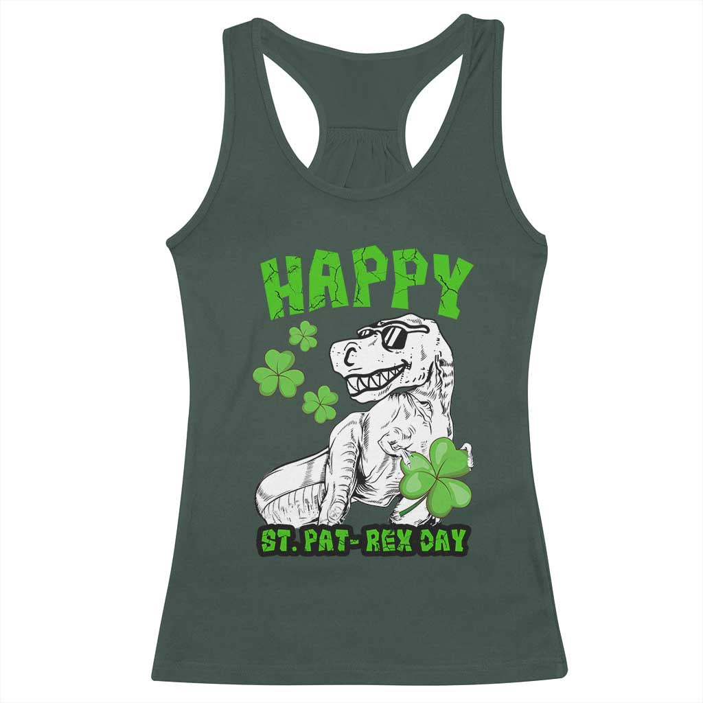 Dinosaur St Patricks Day Racerback Tank Top Irish Boy School Toddler
