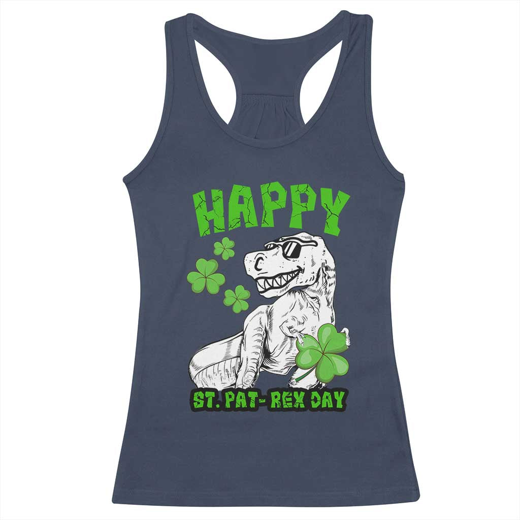 Dinosaur St Patricks Day Racerback Tank Top Irish Boy School Toddler