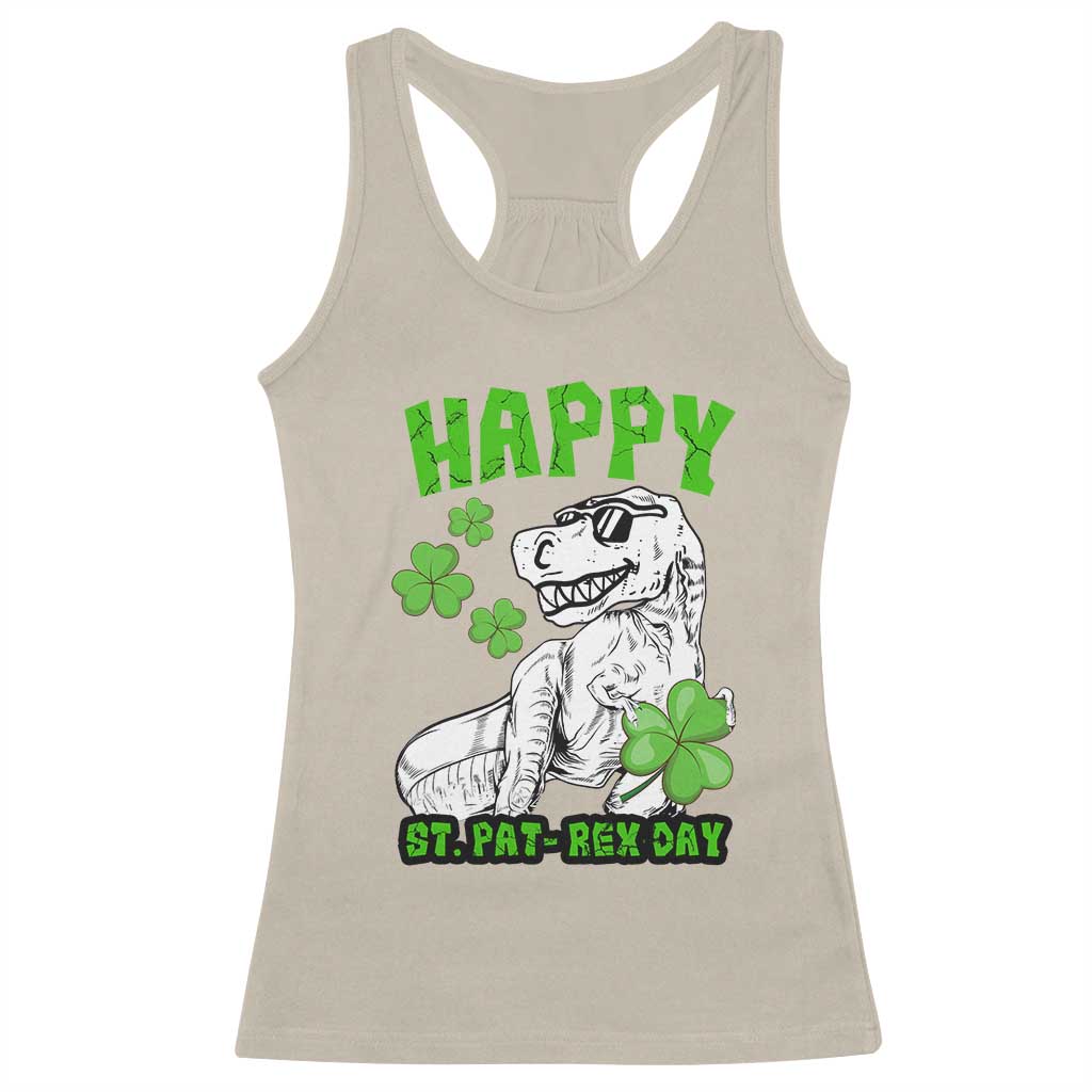 Dinosaur St Patricks Day Racerback Tank Top Irish Boy School Toddler