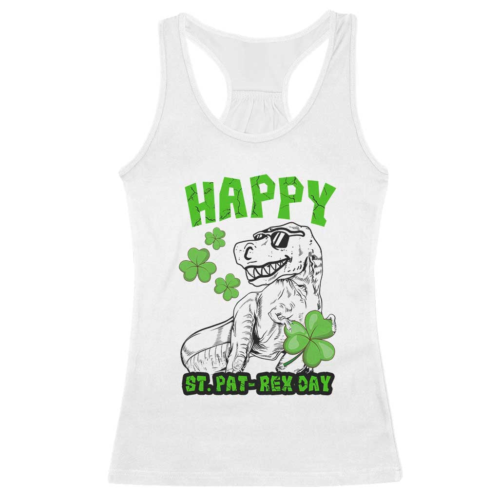 Dinosaur St Patricks Day Racerback Tank Top Irish Boy School Toddler