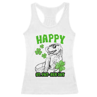 Dinosaur St Patricks Day Racerback Tank Top Irish Boy School Toddler
