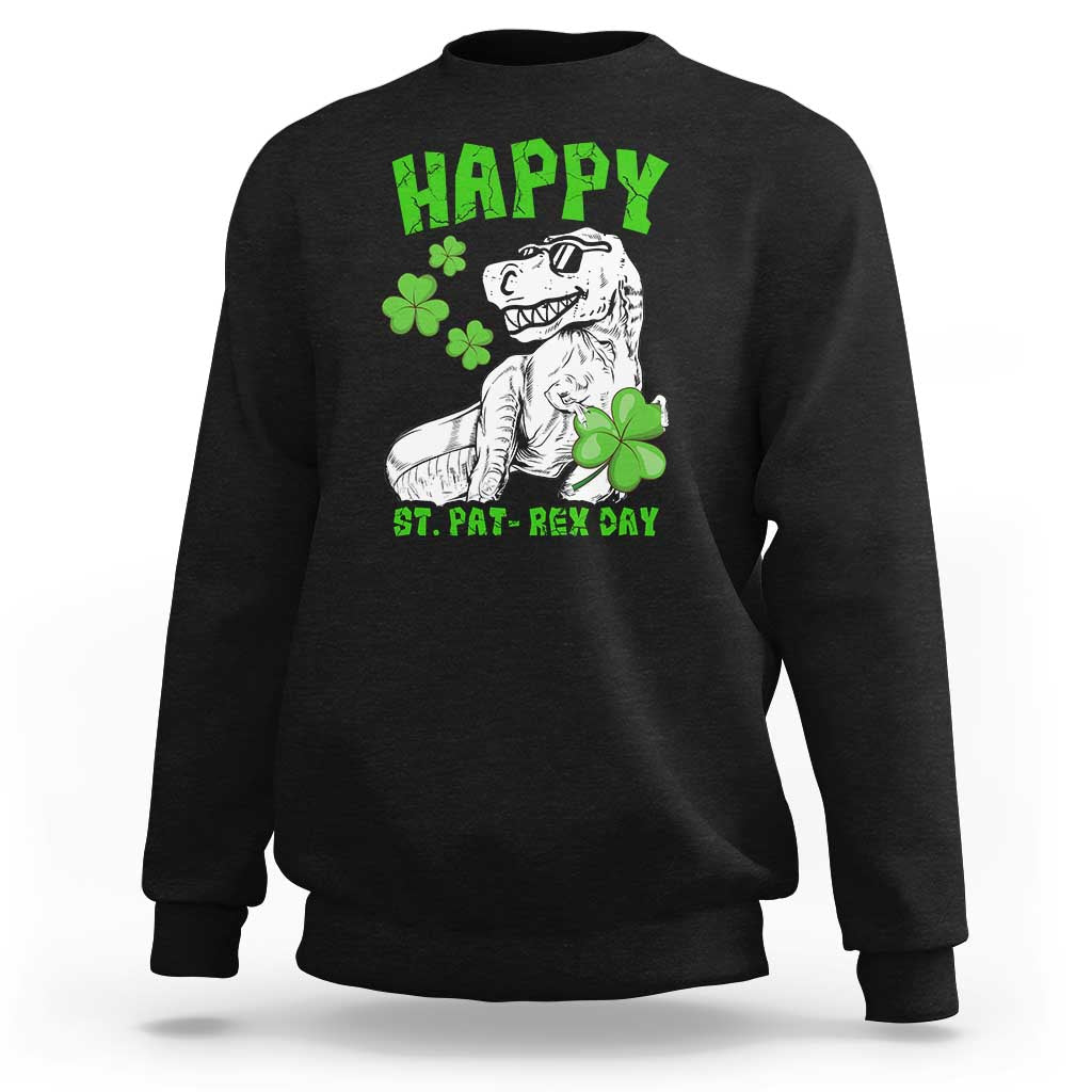 Dinosaur St Patricks Day Sweatshirt Irish Boy School Toddler