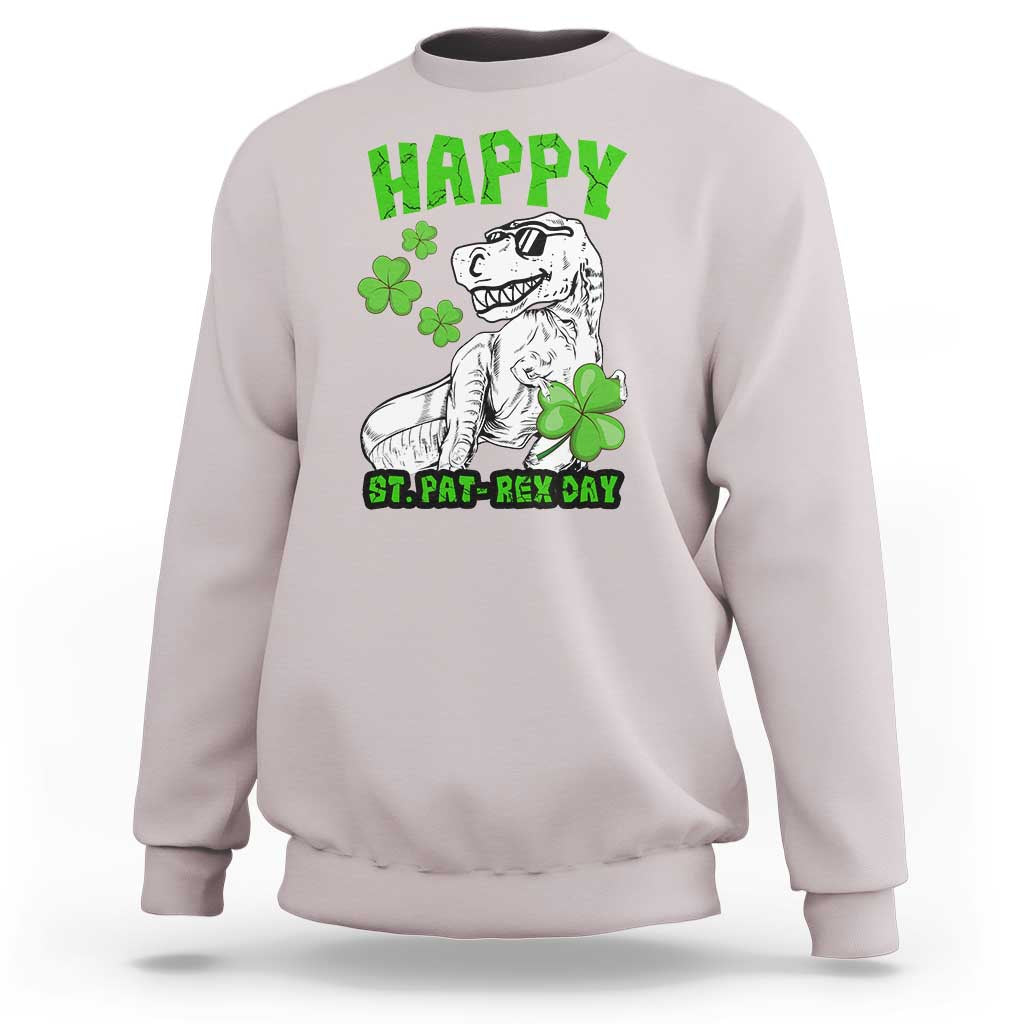 Dinosaur St Patricks Day Sweatshirt Irish Boy School Toddler
