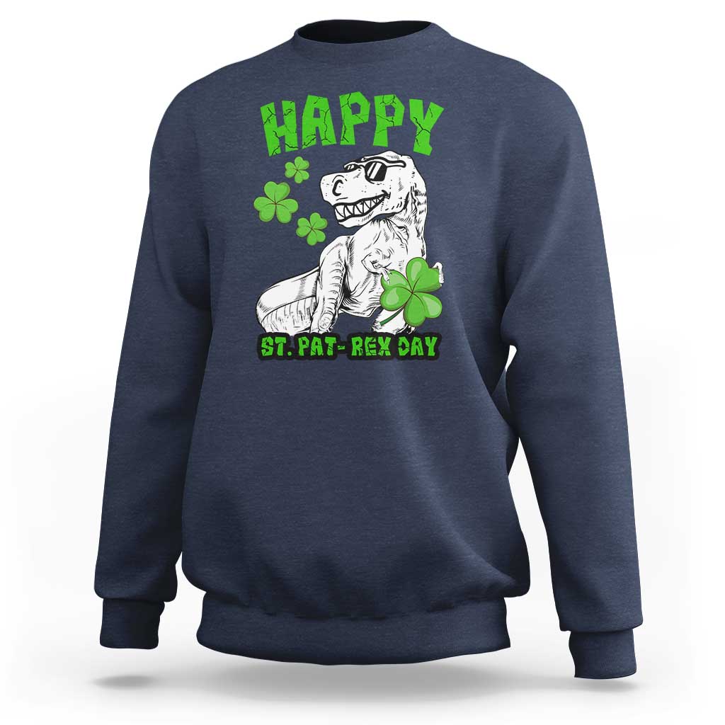 Dinosaur St Patricks Day Sweatshirt Irish Boy School Toddler