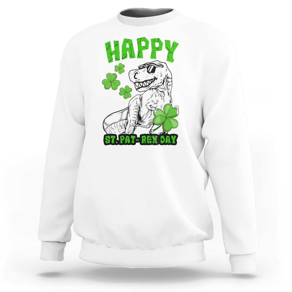 Dinosaur St Patricks Day Sweatshirt Irish Boy School Toddler