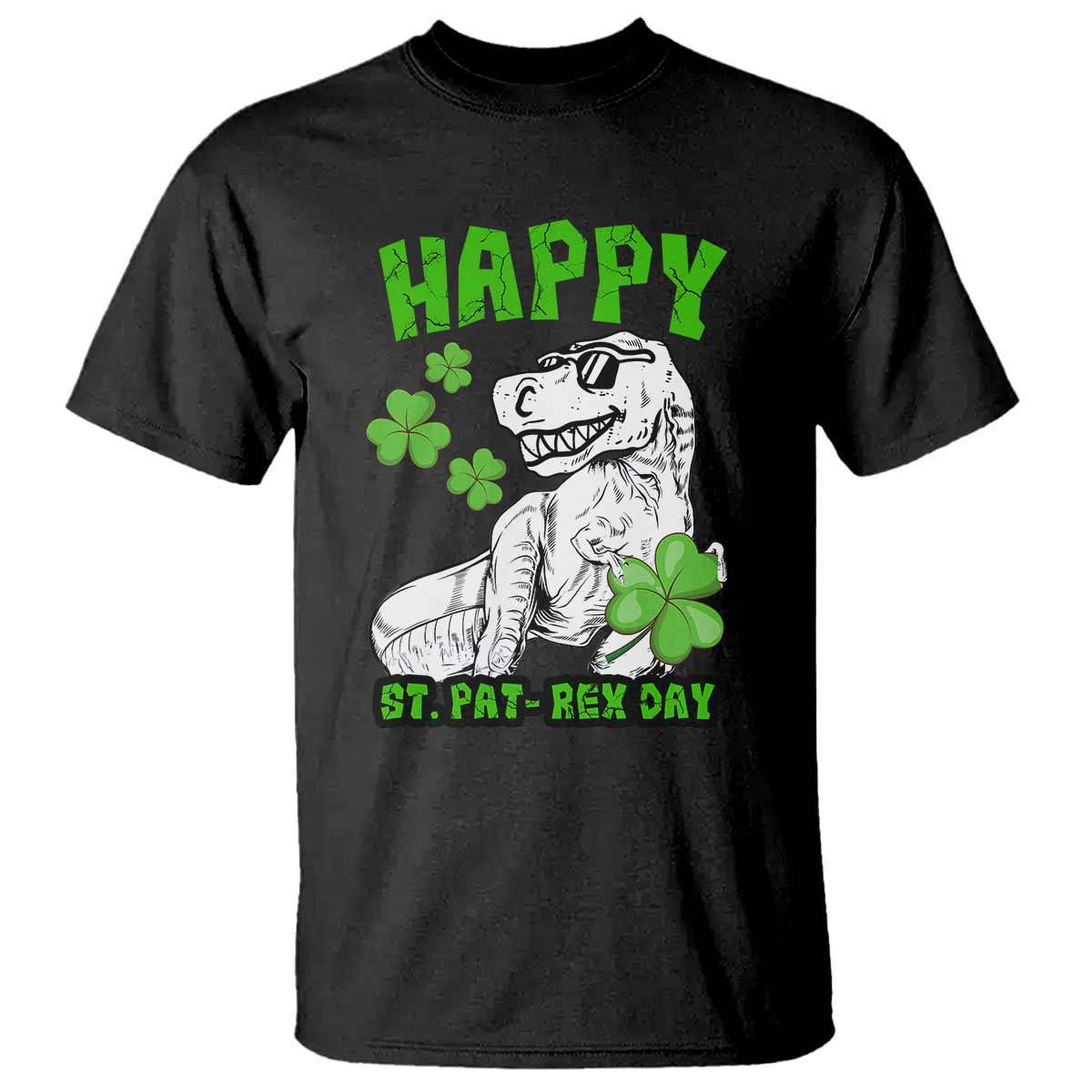 Dinosaur St Patricks Day T Shirt Irish Boy School Toddler