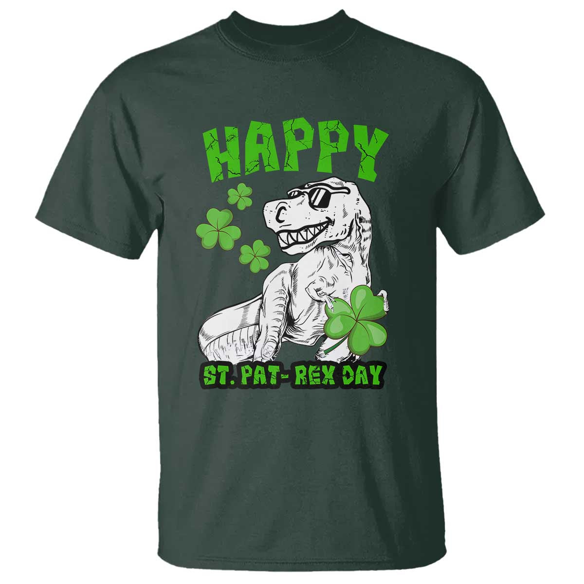 Dinosaur St Patricks Day T Shirt Irish Boy School Toddler